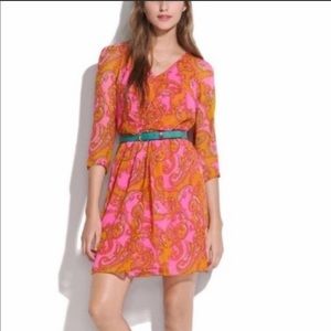 Paisley silk dress by Broadway & Broome (Madewell)